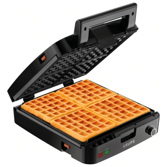 Krups stainless steel waffle maker for $44