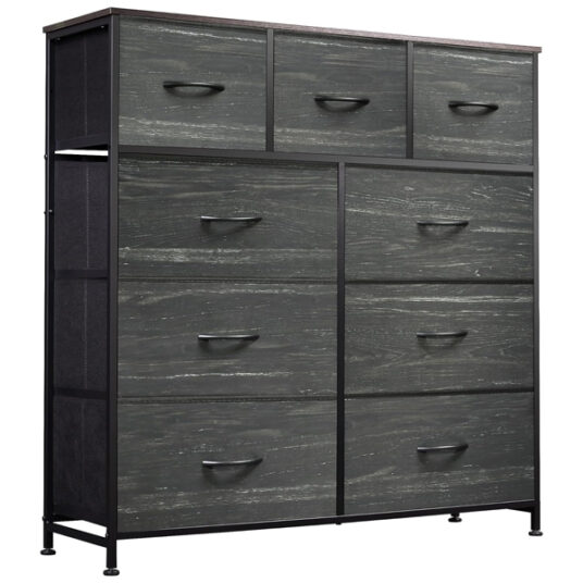 Wlive 9-drawer fabric drawer for $80