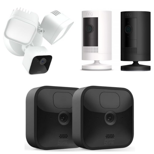 Blink or Ring refurbished security cameras from $40