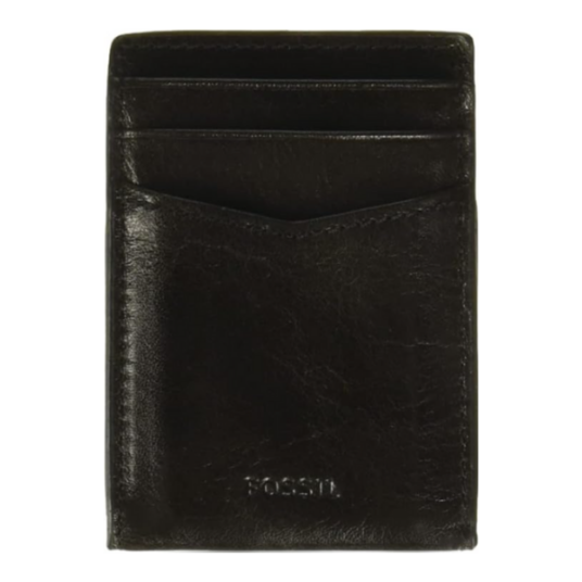 Fossil men’s leather minimalist magnetic card case for $17