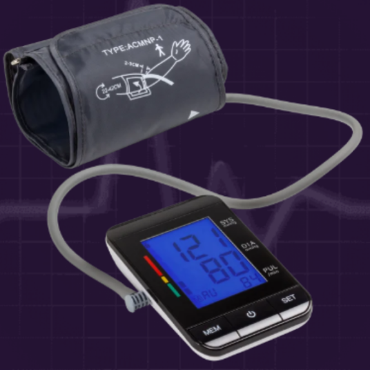 Today only: Alphagomed upper arm electronic blood pressure monitor for $21 shipped