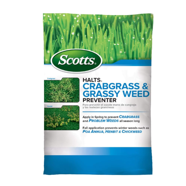 Scotts Halts Crabgass & Grassy Weed Preventer for $19