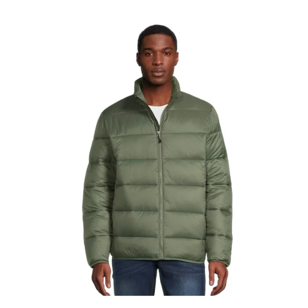 Swiss Tech men’s packable puffer jacket for $9