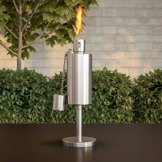 Pure Garden tabletop torch lamp for $12