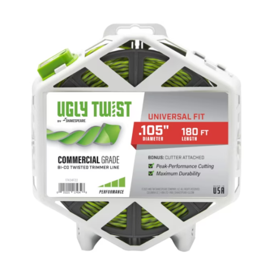 Shakespeare 180-ft spool 0.105-in Ugly Twist spooled trimmer line for $14