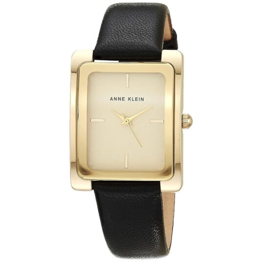 Anne Klein women’s leather strap watch for $21