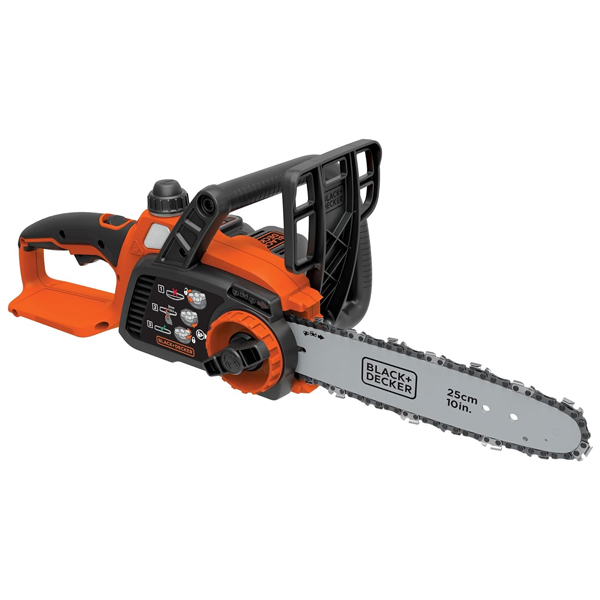 Black + Decker 20V Max cordless chainsaw kit with battery and charger for $85