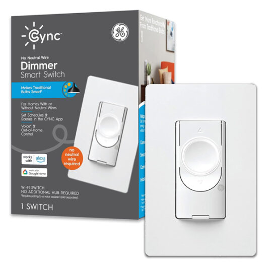 Limited time: GE CYNC Bluetooth smart dimmer light switch for $30