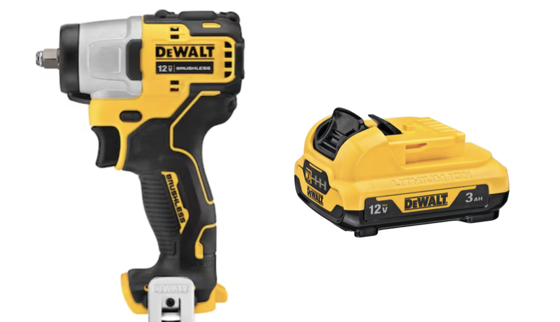 Today only: Dewalt Xtreme 12-volt max impact wrench + free battery for $139