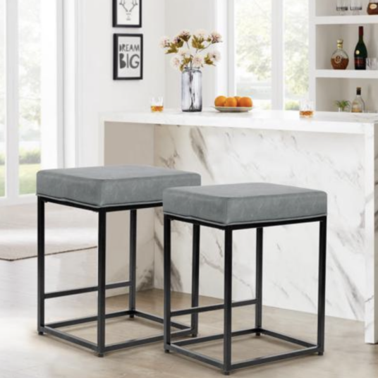 Today only: 2 Fantasylab 24″ bar stools for $50 + $5 gift card