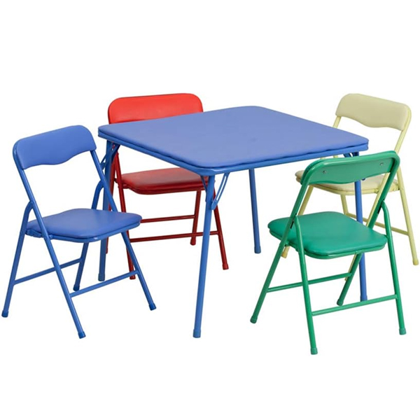Flash Furniture Mindy kids 5-piece multicolored classroom set for $56