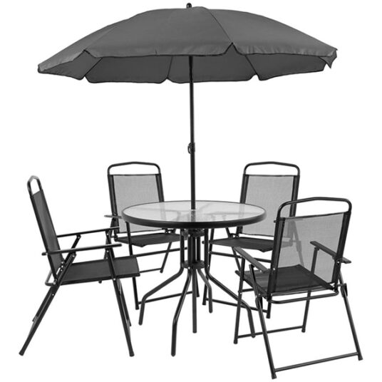 Flash Furniture Nantucket 6-piece patio table set for $175