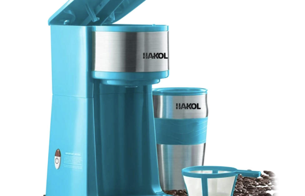 Today only: Hakol single serve coffee maker & travel mug for $16 shipped
