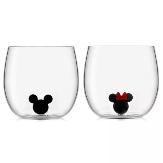 JoyJolt Disney Mickey Mouse stemless wine glass set for $25