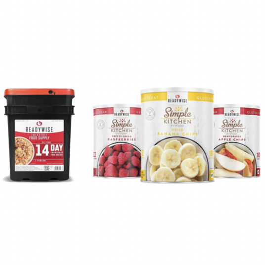 ReadyWise food supply essentials from $18