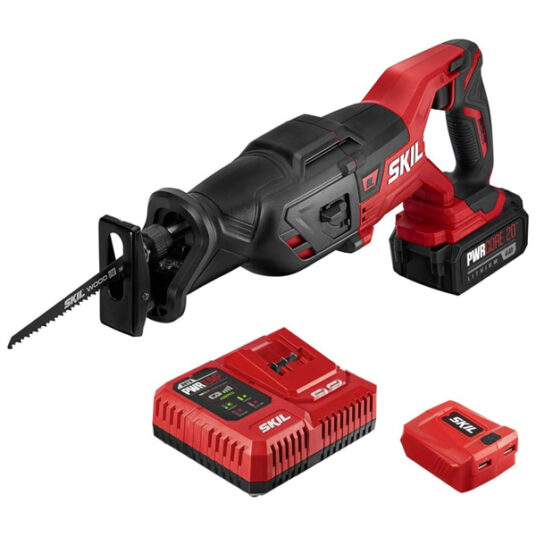 Skil Pwr Core 20 brushless reciprocating saw kit with battery and charger for $99