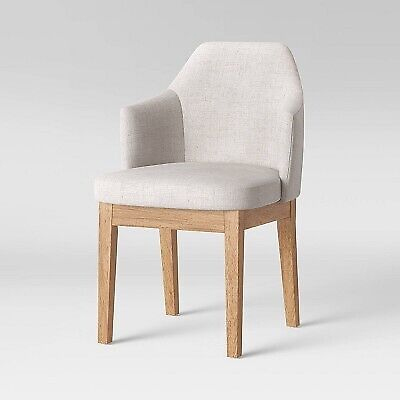 Threshold Kinston curved back upholstered dining chair for $40