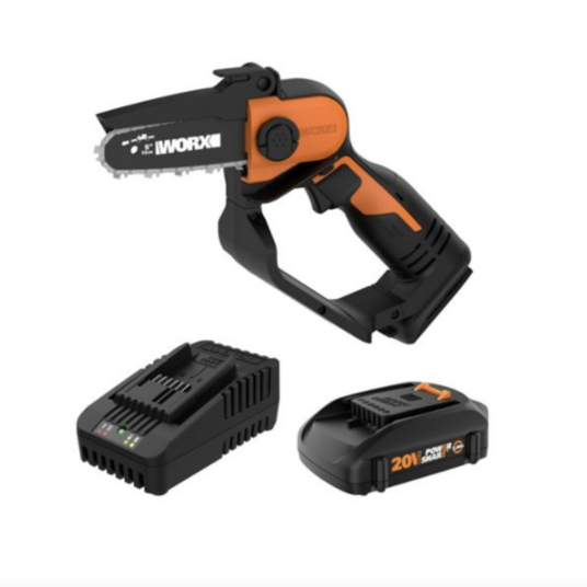 Today only: Worx 20V 5″ cordless pruning saw + battery and charger for $100