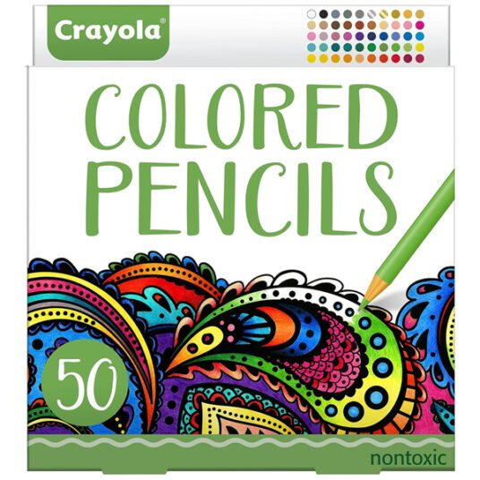 Crayola 50-count colored pencil set for $7