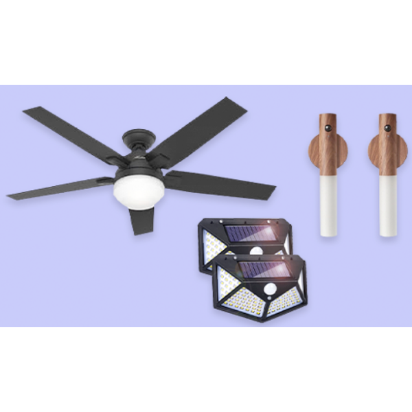 Lighting and fan favorites from $15 at Woot