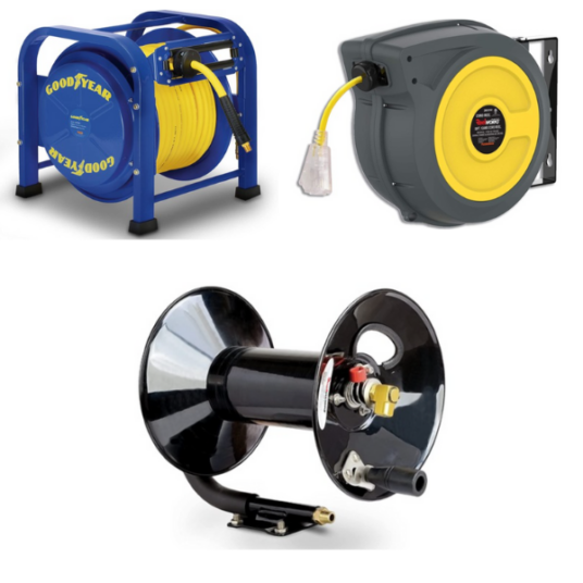 Cord & air hose reels from $50 at Woot