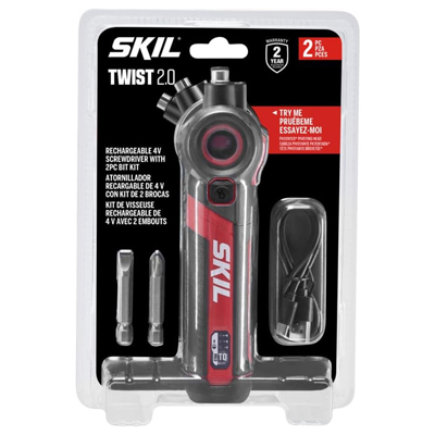 Skil Twist 2.0 rechargeable 4V screwdriver for $19
