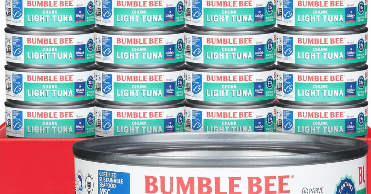 Select accounts: 24-pack of Bumble Bee Chunk Light tuna in water for $14