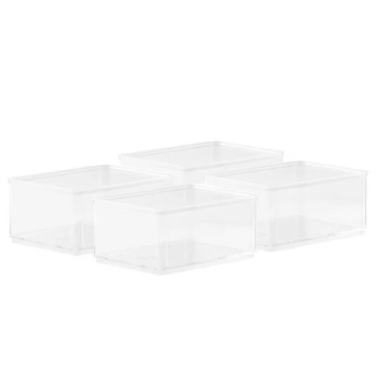 4-pack The Home Edit medium clear bins for $6