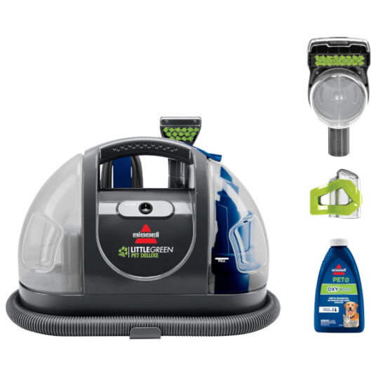 Bissell Little Green Pet Deluxe portable carpet/auto cleaner for $98