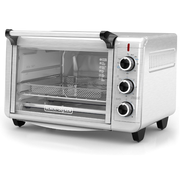 Black + Decker 6-slice Crisp ‘N Bake air fry toaster oven for $60