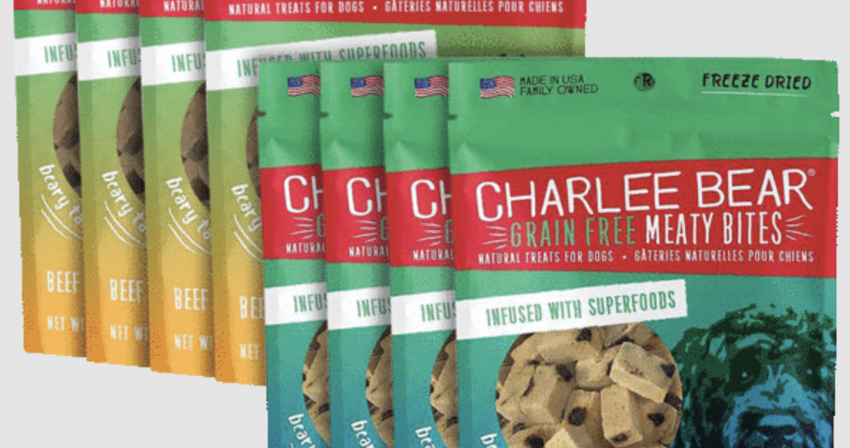 Today only: 8-pack of Charlee Bear dog treats for $36 shipped
