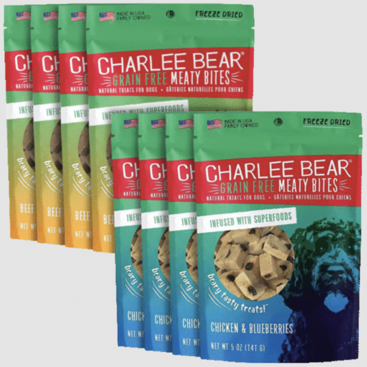 Today only: 8-pack of Charlee Bear dog treats for $36 shipped