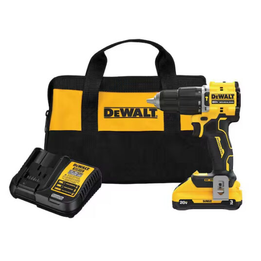 Dewalt Atomic 20V Lithium-Ion cordless 1/2-inch compact hammer drill kit for $129