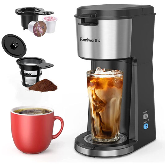Famiworths hot and cold coffee maker for $40