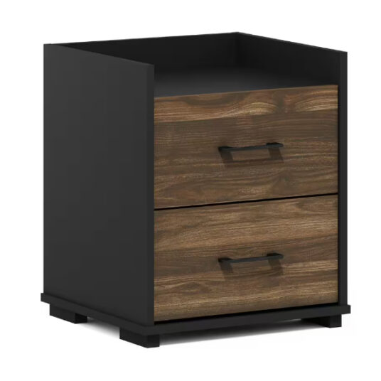 Furinno Tidur modern 2-drawer chest nightstand for $67