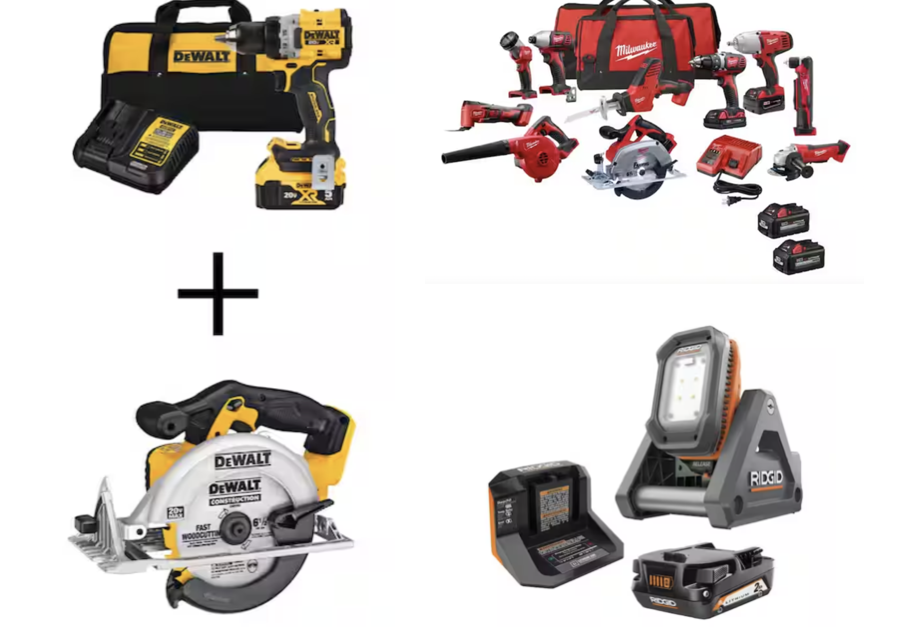Today only: Take up to 50% off combo kits and hand tools