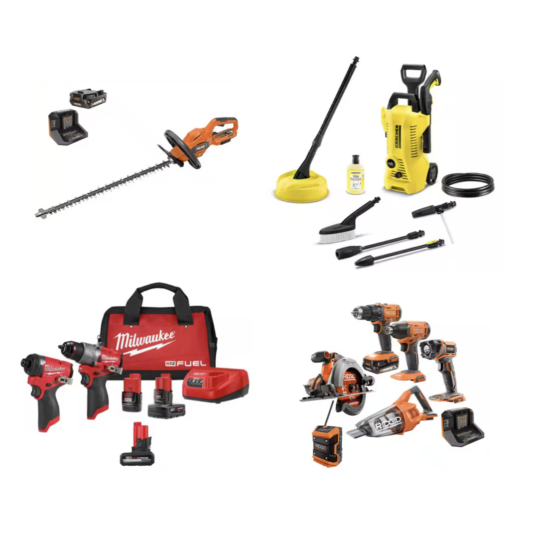 Today only: Take up to 50% off combo kits and hand tools