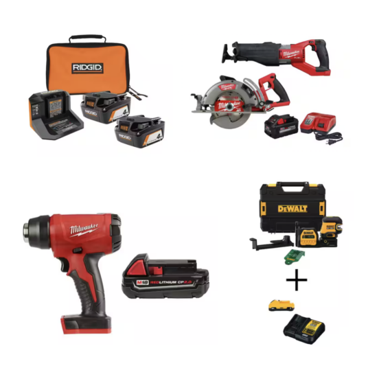 Today only: Take up to 55% off power tools and accessories