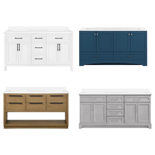Today only: Take up to 60% off select bathroom vanities