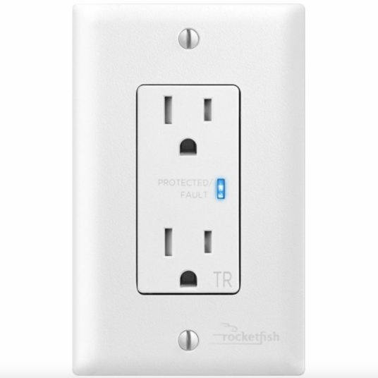 Today only: Rocketfish 2-outlet in-wall surge protector for $20