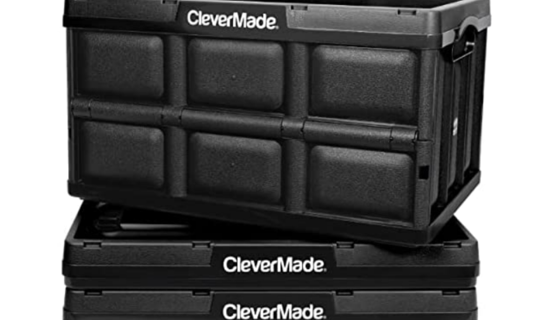CleverMade 32L 3-piece collapsible storage bins for $40