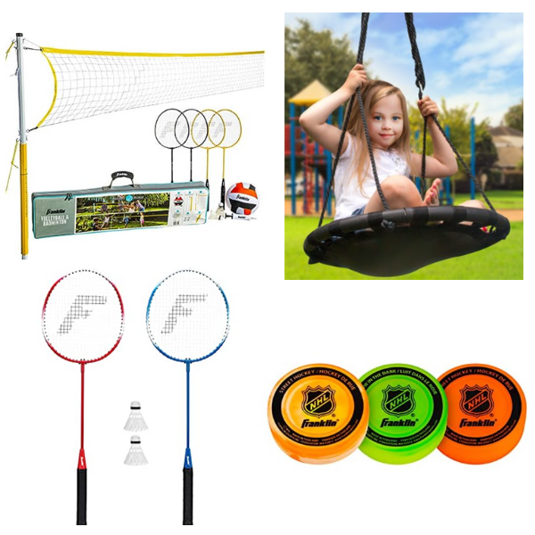 Outdoor swings and game favorites from $10