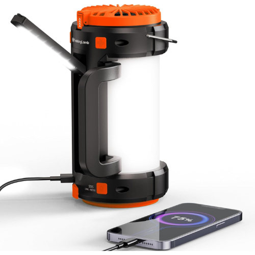 4,000mAh LED battery powered camping lantern & charger for $20