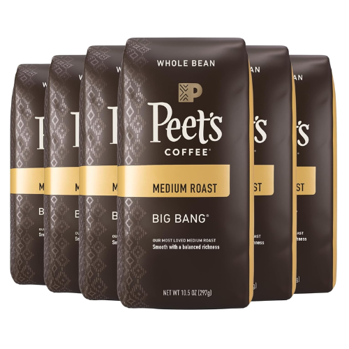6-pack of Peet’s Big Bang medium roast coffee for $27