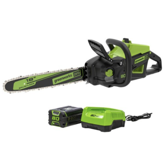 Today only: Greenworks 80-Volt 18-Inch cordless brushless chainsaw for $250