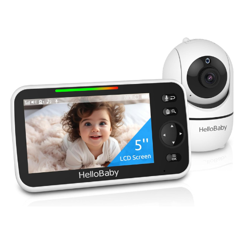 HelloBaby 5″ upgrade monitor with pan-tilt-zoom for $68