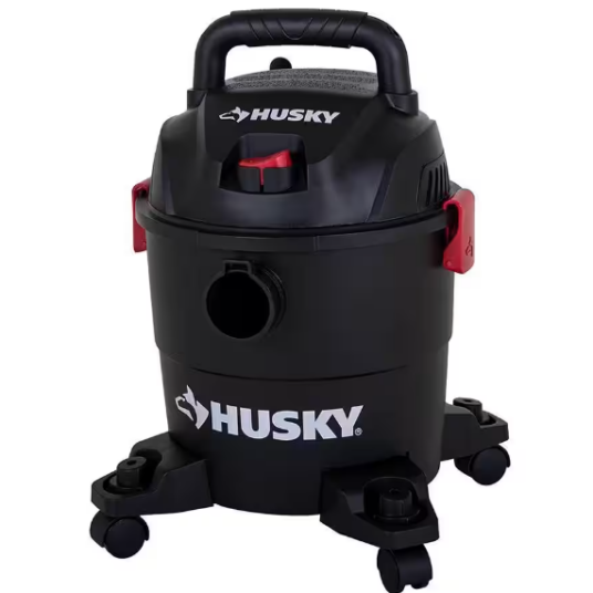 Husky 4-gal wet/dry vac with accessories for $25