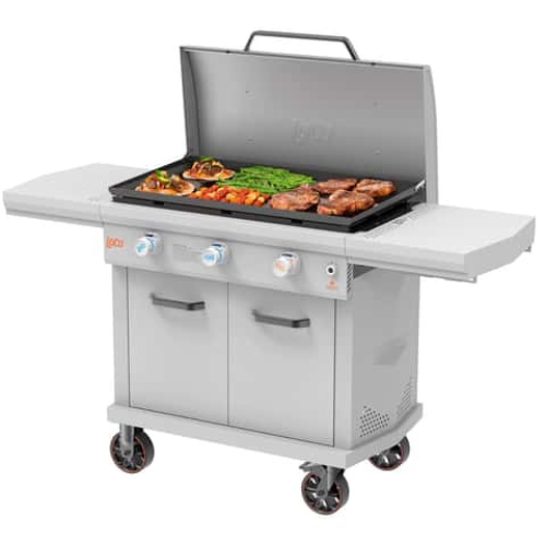 LoCo 3-burner propane griddle with hood for $300