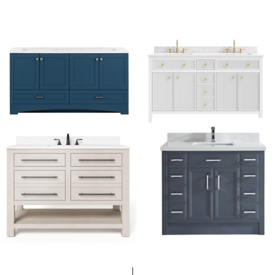 Today only: Take up to 60% off select bathroom vanities