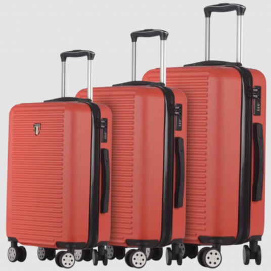 Today only: Tucci Italy 3-piece locking luggage set for $156 shipped